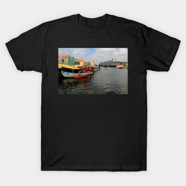 Curacao Floating Market T-Shirt by tgass